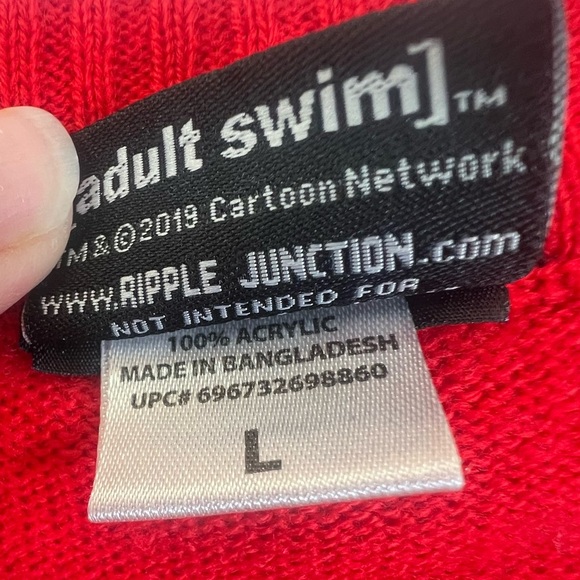 Rick & Morty Christmas Sweater Mens Large Merry Rickmas Ugly Adult Swim B30 - Picture 5 of 8